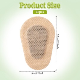 Gjinxi 40pcs Adhesive Eye Patches for Adults/Kids, Breathable Adhesive Eye Patch Pads Stickers, Disposable Eye Patch Pad for Amblyopia, Easy Peeling Latex Free Eyecare Bandages Fatigue (3 x 2 inch)