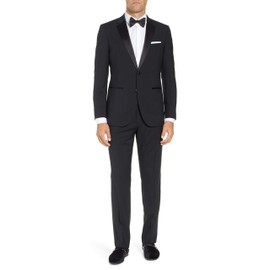 Adam Baker Men's BL501 Classic Fit Tuxedo Suit - Black - 44L