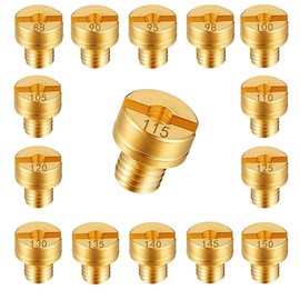 Mikuni Main Jet Replacement, Carburetor Main Jet Kit, 15 Pcs M5 Carburetor Main Jets for Mikuni Carburetor VM22 VM24 VM26 VM30 - Make you feel from motor vehicles