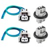 2 Pcs 90075-60028 Front Trun Signal Light Socket with 2-Pin