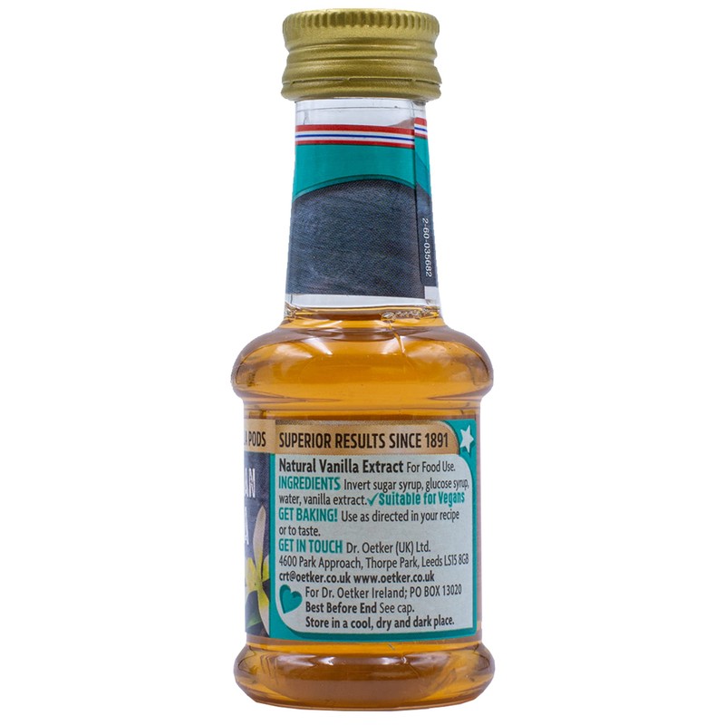 Dr Oetker Madagascan Vanilla Extract Baking 35ml (2-Pack) + UpLabel