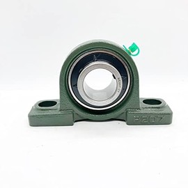 Summit Collars / UCP207 / Pillow Block Mounted Ball Bearing 35mm Bore/Solid Cast Iron Base/Self Aligning [1 Piece]