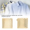 1 Pair French Cufflinks Double Layer Electroplating Polished Brass Gold