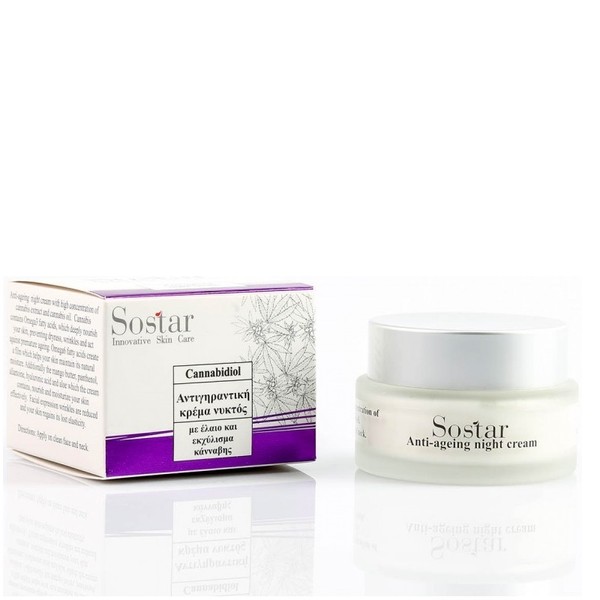 Sostar Anti-ageing Night Face Cream, 50ml
