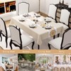 Rectangular Waterproof PVC Tablecloth, Tablecloth for Dining Room, Garden, Party,
