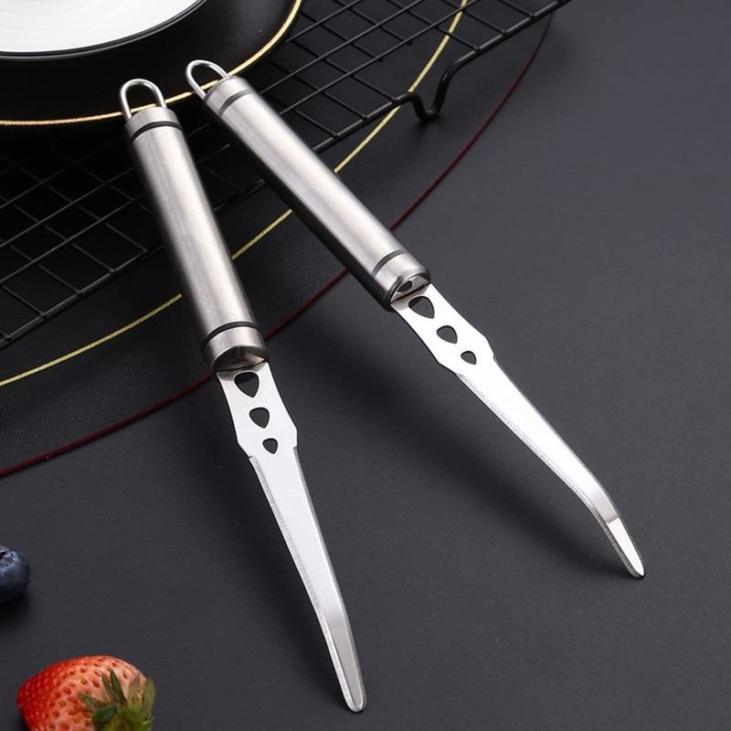 Klyuqoz Grapefruit Knife - Curved Serrated Stainless Steel, Pack of