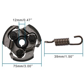 GOOFIT 6 Teeth Gearbox Heavy Duty Clutch Pad Replacement For 2 Stroke 47cc 49cc Mini Pocket Bike Dirt Pit Bike Crosser ATV