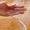 Crystal Table Protector Clear Plastic Protective Pad Wood Furniture End