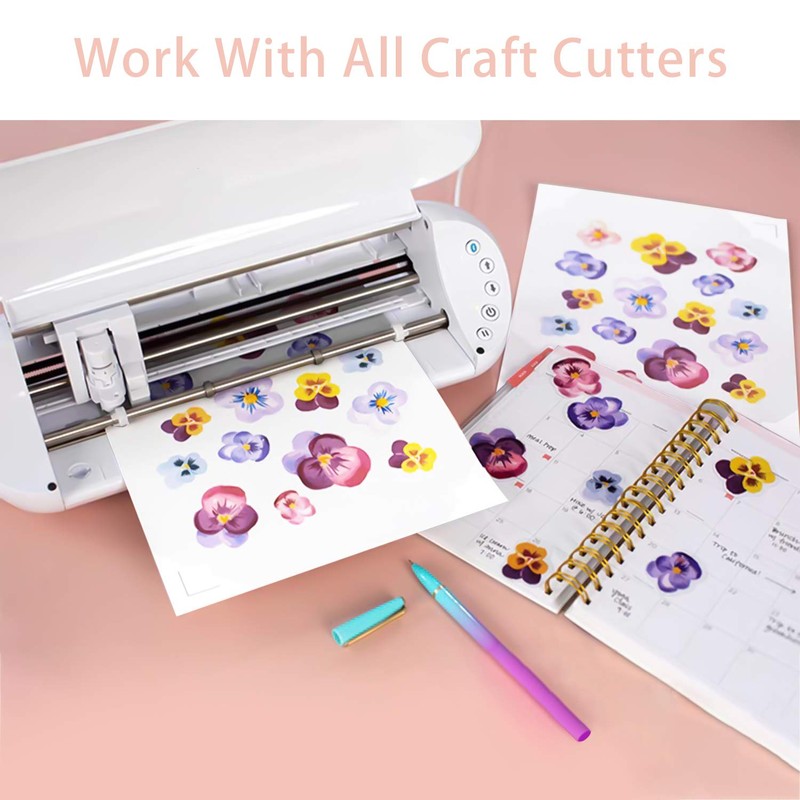 QYH Printable Vinyl Sticker Paper for Inkjet & Laser Printer