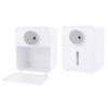Waterproof WallMounted Toilet Roll Paper Rack Holder with Top Shelf