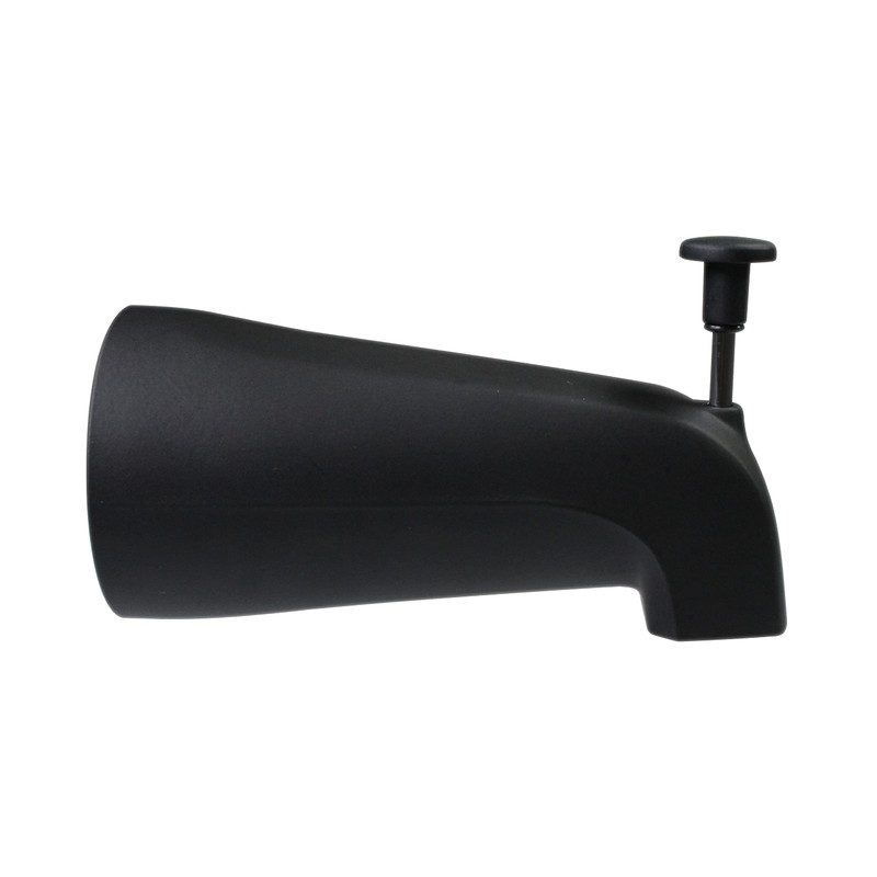 Westbrass E531DUS-62 Universal Fit 5-1/4" Diverter Tub Spout, Zinc, Matte