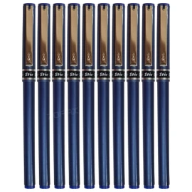 HF830 Fineliner Pens, BLUE, Fine Point (0.5mm), Pack of 10, Ideal for Drawing Sketching Writing Colouring Calligraphy Illustration, iZOFAX Black Ball Pen