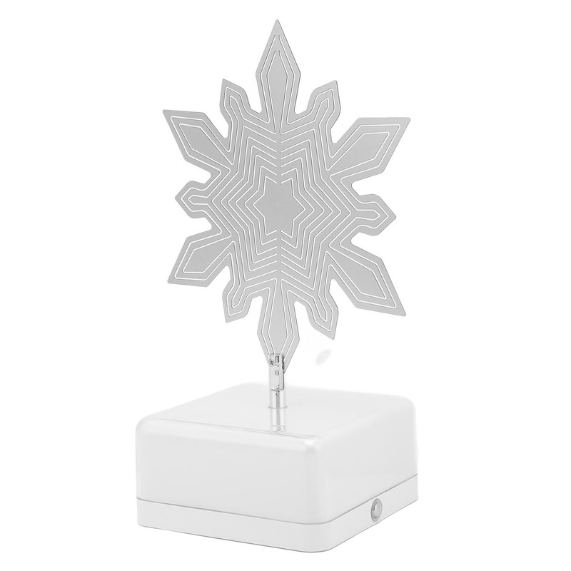 3D Metal Sheet Night Light Rotation Rechargeable Decoration 3D Night