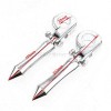 Chrome Highway Spiked Foot Pegs Clamps for Harley Touring 1
