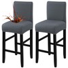 Fuloon Waterproof Bar Stool Covers, High Elastic Fit Removable Washable