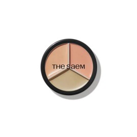The Saem [Base/cumulative sales 3.9 million units] The Saem Cover Perfection Triple Pot Concealer 5 colors Contour Beige / [베이스/누적판매390만개] 더샘 커버 퍼펙션 트리플 팟 컨실러 5colors 컨투어 베이지