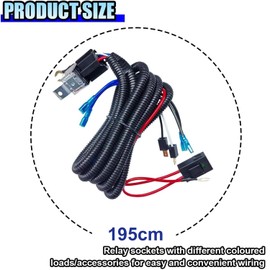 Greluma Kit cablaggio relè clacson, 12V 80A 4 pin clacson per auto SPST altoparlante cablaggio kit per auto camion con presa relè