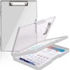 A4 Clipboard with Storage Compartment, 2 Storage and Side Opening