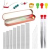82-Piece Bead Needles Set, Large Eye Bead Needle in 5