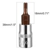 TOP-VIGOR 2Pcs Hex Bit Socket, 1/4" Drive x H3 (3mm)