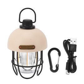 Camping Lantern Rechargeable 4500mAh Battery Powered LED Light 3 Modes Dimmable Waterproof for Hiking Fishing White