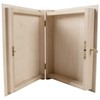Lockable Wooden Book Shaped Box Decorative Bookcase Accessories Holder Hiding