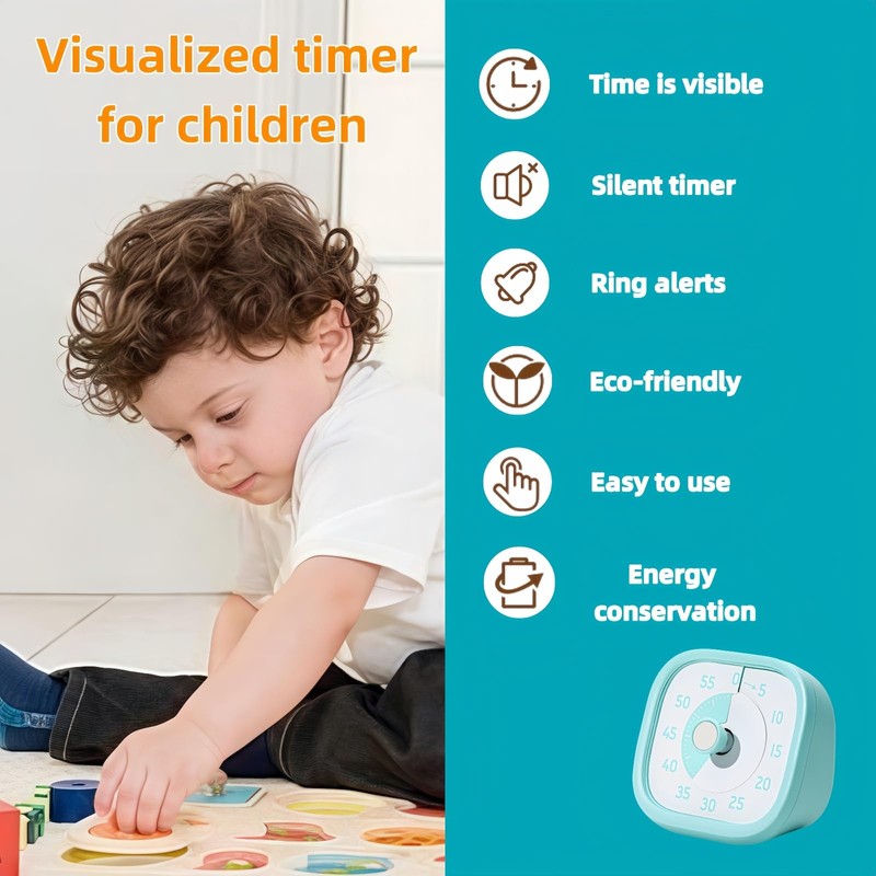 Visual Timer for Kids - 60 Minute Visual Kids Timer