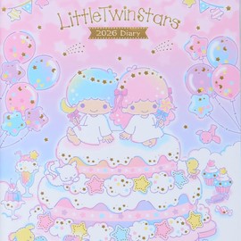 Sanrio 623601 B6 Diary (Block Type) 2026 Little Twin Stars Kiki Lala Paper, Beginning of October Planner, Planner, Diary, Schedule Book