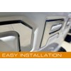 EyeCatcher Tailgate Insert Letters Compatible with 2014-2021 Toy TNDRA (Chrome)