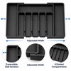Adjustable Cutlery Drawer Organizer for Kitchen Storage – Expandable 8-Compartment
