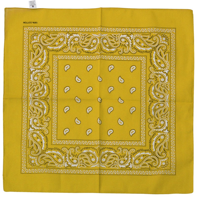 Harrys-Collection Men's Neckerchief - Yellow - Yellow - One size