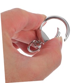 Operitacx 12pcs Runde Schlüssel Organisation Karabiner Ringe Metall Schlüsselanhänger Frühling Snap Haken