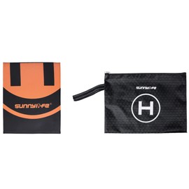 Hensych Fast-Fold Double-Sided PU Drone Hexagonal Landing Pad for D-J-I Avata/Mini 3 Pro/Mavic 3/FPV/MINI SE/Air 2S/Mavic 2/FIMI X8SE etc Waterproof Double-colored Landing Mat Wear Resistant Take-off