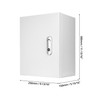 QWORK Heavy-Duty Outdoor Electrical Box, Fiberglass Reinforced Polyester, Steel, 12x10x6