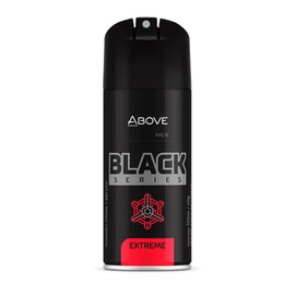 ABOVE Black Series Body Spray, Extreme, 2.12 oz - Deodorant Spray - Woody Fragrance - Masks Perspiration Odors - Long-Lasting Dry Spray - Cruelty-Free
