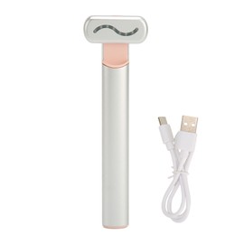 Electric Eye Massager Wand Hot Compress Micro Current Red LED Relieve Fatigue Eye Massaging Tool for Dark Circles