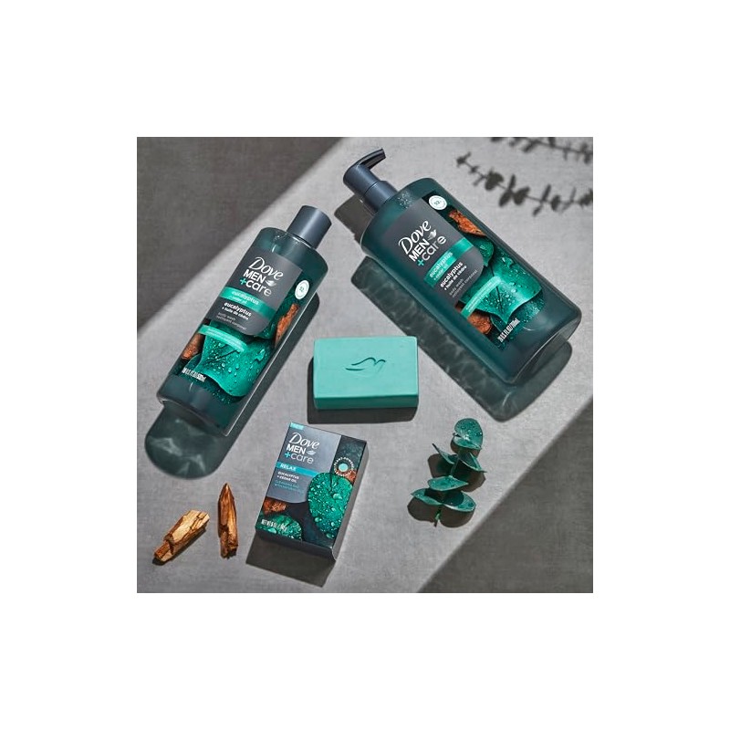 Dove Men Care Gel Baño Aceite Eucalipto Cedro Reconstruir Piel