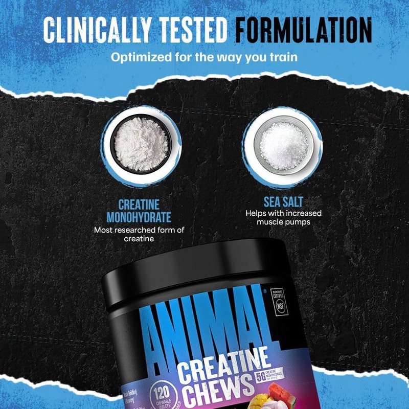 Animal Creatine Chews Tablets - Enhanced Creatine Monohydrate with AstraGin