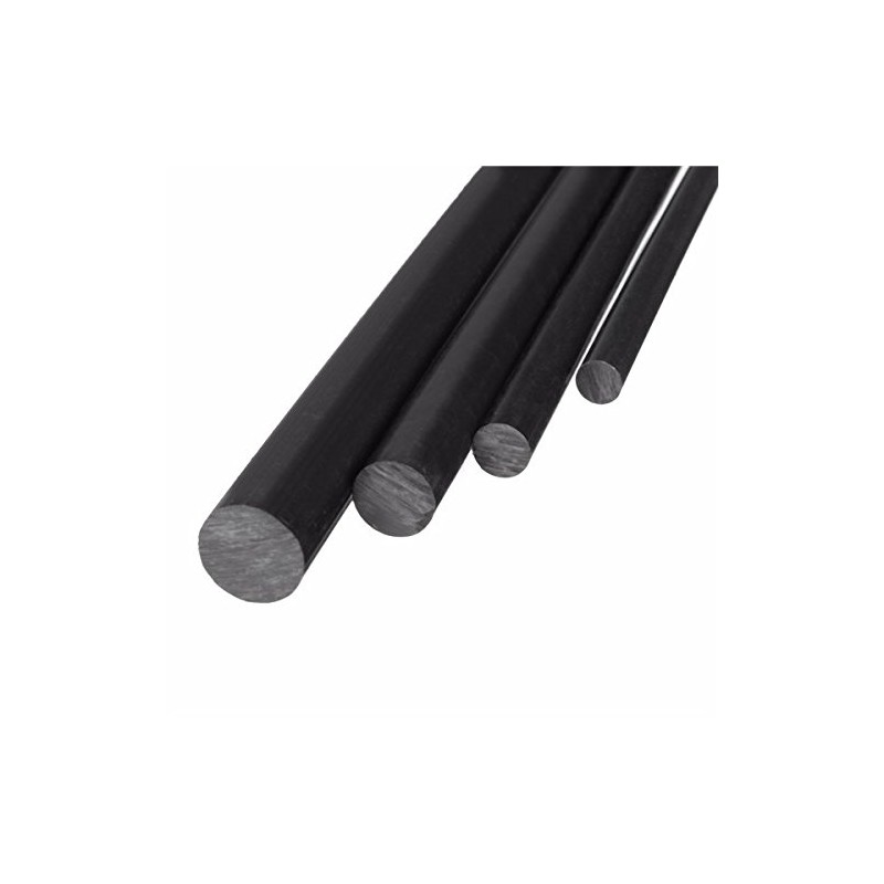 EsportsMJJ 10mm Diameter 200mm Black Acetal Round Bar Plastic Rod