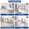 17.7 Inch Silicone Faucet Mat for Kitchen Sink Splash Guard