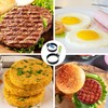Egg Ring ，2-Pack Stainless Steel Egg Rings with Anti-Scald Folding
