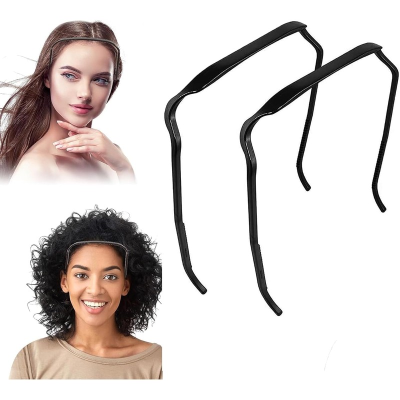 2Pcs Sunglasses Headband,Curly Thick Hair Headband,Makeup Headband for Man &Women,Medium
