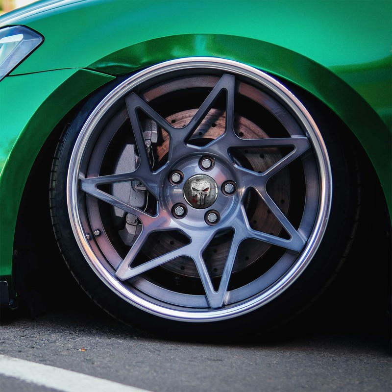 4 x Gel Sticker for Hub Caps, 60 mm Diameter,