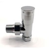 Greenedhouse ZZ-3022 Thermostatic Radiator & Towel Rail Valve Angled, Chrome