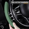 Car Steering Wheel Cover Leather Snap On 3Pcs Steering Wheel