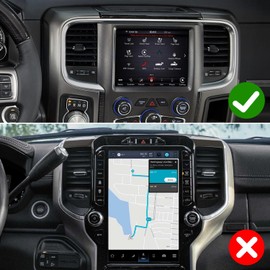 szyuchen Car Cell Phone Holder Mount for Dodge RAM 1500 2500 3500 2025 2024 2023 2022-2019 (Only for Horizontal Navigation Screen) Accessories, Custom Air Vent Phone Stand for 4.0"-7.0" Cell Phones