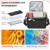 Nanxson Women LunchBag Double Deck Insulated Lunch ToteBag Puffer LunchBox