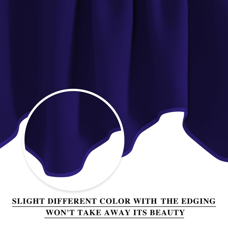 Cenefa festoneada 132 cm x 45.7 cm de NICETOWN