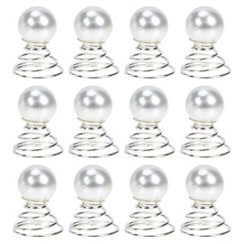 KESYOO 20pcs Spiral Hair Pins Pearl Decorating Braiding Hair Screw Clips Beauty Ack for Wedding Braid Hair Arrangement
