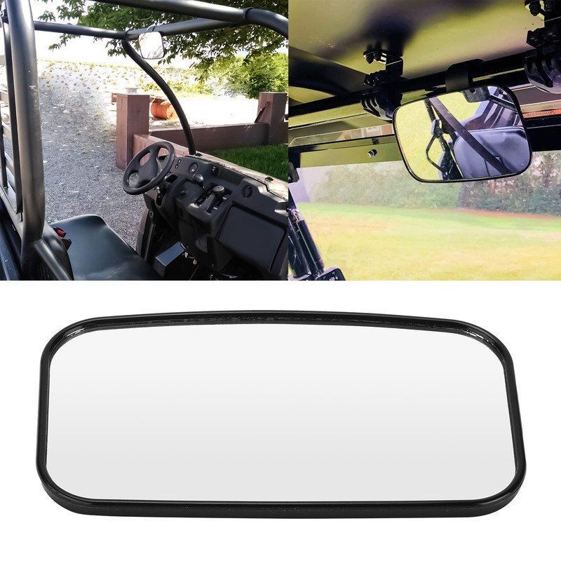 UTV Rearview Mirror Clear Panoramic ABS Glass Universal Modification for
